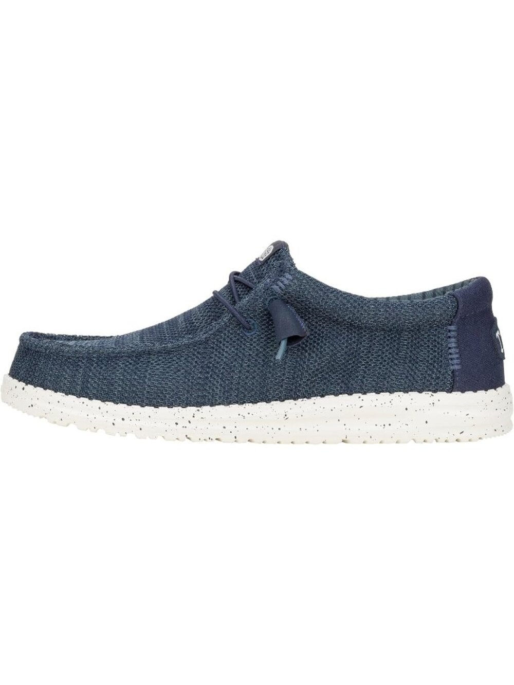 Hey Dude Men's Navy Round Toe Wally Stretch Sox Slip On Loafer Shoes